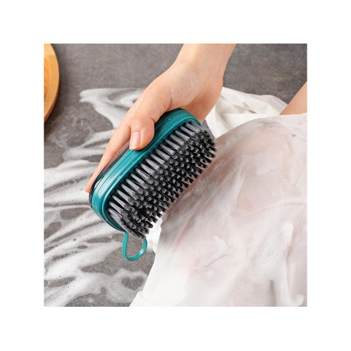 Щіточка для чищення із дозатором рідини червона